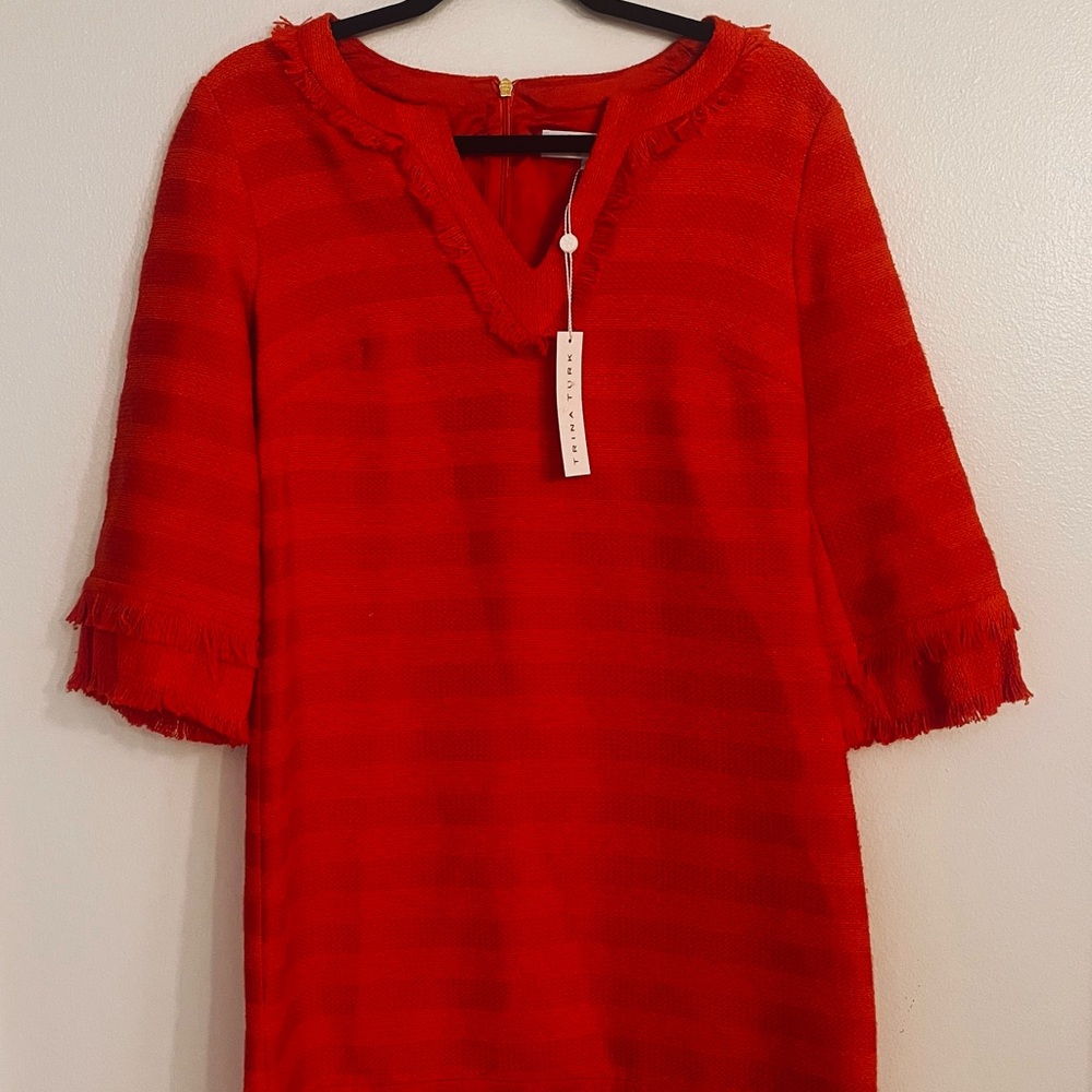 Trina Turk Vibrant Red Midi Dress